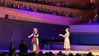 Hilary Hahn and Tiler Peck curtain call Jan 13 2023 [upl. by Dey344]