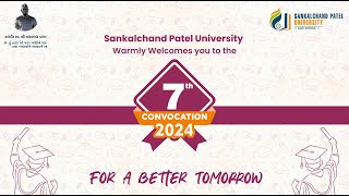 🔴 LIVE  SANKALCHAND PATEL UNIVERCITY VISNAGAR  7th Convocation  live [upl. by Drofhsa]