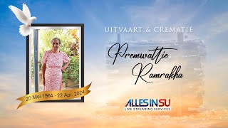 Live Streaming Uitvaart amp Crematie Premwattie Ramrakha ॐ [upl. by Clotilda]