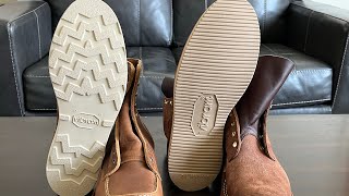 Start of Vibram wedge sole wear test 2021 vs 4014 Cristy [upl. by Ardnwahs]