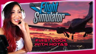 Microsoft Flight Sim 2020  Flying with HOTAS  First Look 👀 [upl. by Willabella]