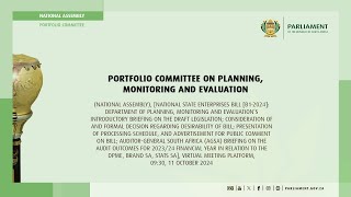 Portfolio Committee on Planning Monitoring and Evaluation 11 October 2024 [upl. by Atiuqehc194]