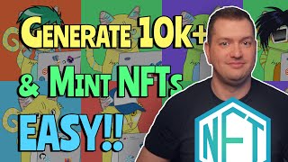 How To Create An ENTIRE NFT Collection 10000 amp MINT In Under 1 Hour Without Coding Knowledge [upl. by Poree]