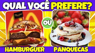 🔄 O QUE VOCÊ PREFERE Edição COMIDAS 🍔 🍟 jogo das escolhas oquevoceprefere [upl. by Montano304]