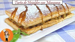 Tarta de Hojaldre con Manzana  Receta de Cocina en Familia [upl. by Ecidna]