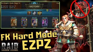 Gnut Destroys Fire Knight Hard Mode Stage 10 Guide  RAID SHADOW LEGENDS [upl. by Dyrraj]