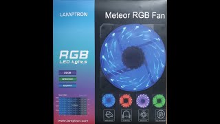 Lamptron Meteor 120 3PinMolex DRGB Fan Review Pt 1 [upl. by Aiciled546]