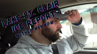 Lake StClair Michigan Ice Fishing Report 2421 [upl. by Negam]