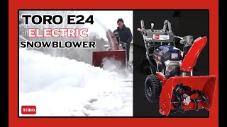 TORO E24 Electric Snow Blower In Action With Donyboy73 [upl. by Waneta]