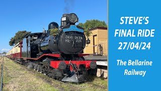 Steves Final Ride  Bellarine Railway [upl. by Dorison]