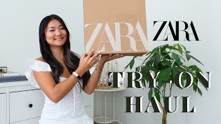 ZARA END OF SUMMER TRY ON HAUL 2023 [upl. by Riatsala]