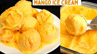 Mango Ice Cream  Summer Special  How To Make Mango Ice Cream At Home  Mango Ice Cream Recipe [upl. by Jegar]