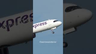 HK EXPRESS A321NEO takeoff at Bangkok Airport shorts aviation plane hongkong a321 takeoff [upl. by Yelahs]