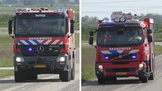 P1 Brandweer Delfzijl amp Uithuizen naar een brand in Eemshaven [upl. by Norvil713]