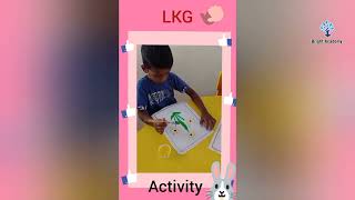 Bright Academy l Thirunallar l Grade LKG l Flowers making activity [upl. by Rita]