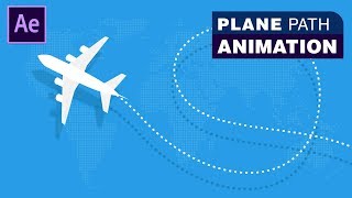 Plane Path Animation  Adobe After Effects Tutorial  Download Source File [upl. by Sherline]