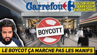 Face au boycott Carrefour disparait de Jordanie Voici pourquoi il faut boycotter et pas manifester [upl. by Lodhia]