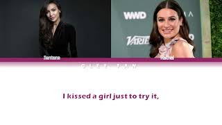 Glee I Kissed A Girl Color Coded Lyrics [upl. by Helmer]