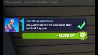 Fortnite Challenge  Search Ice machines  Chapter 2 Season 6 [upl. by Enimaj]