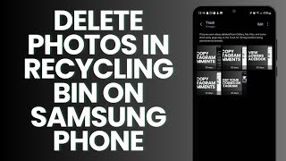 How To Delete Photos In Recycling Bin On Samsung Phone [upl. by Archaimbaud]