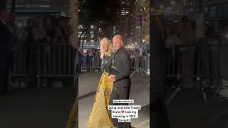 Sting and his wife Trudie ❤️arriving at the Clooney foundation at the Public Library in NYC tonight [upl. by Malonis]