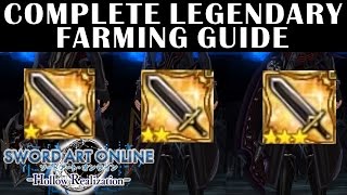 SAO HOLLOW REALIZATION  Complete Legendary Material Farming Guide [upl. by Colston]