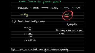 Moles  Chemical equations amp mass calculations  O LevelGCSE Quantitative Chemistry [upl. by Ettinger]