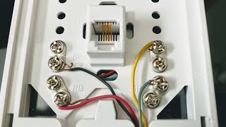 Wiring a Home Phone jack [upl. by Ahseket]