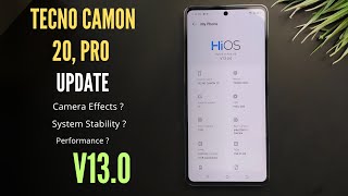 Tecno Camon 20 Pro  New Software Update  Android 13 [upl. by Gora]