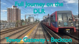 Full Journey on the DLR Tower Gateway  Beckton [upl. by Soule]