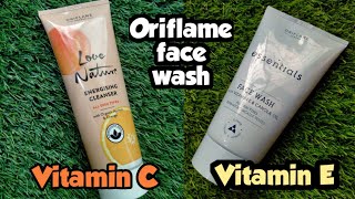 Oriflame Essential face wash Vitamin E and Love nature energising cleanser orange amp apricot benefits [upl. by Hobard995]