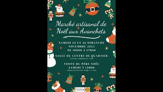 Marché de Noël artisanal aux Avanchets 25 et 26 novembre 2023 [upl. by Dustie68]