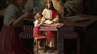 Seigneur Enseigne nous comme des Enfants ✝️🙏🕊️ prièrechrétienne foienaction jesus jesuschrist [upl. by Htor]