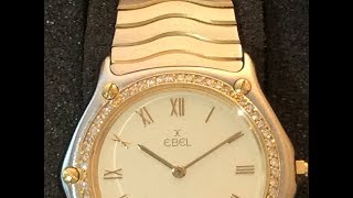 Ebel watch with gold case and diamonds from 1988 [upl. by Ichabod730]