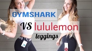 GymShark Leggings Vs Lululemon Leggings  Indepth Try On Review [upl. by Ingunna]