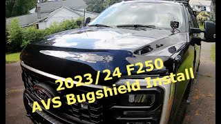 2024 f250 Bugflector Install [upl. by Lenee]