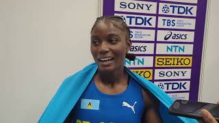 Julien Alfred Wins First World Title Of Career In Womens 60m At World Indoor Championships 2024 [upl. by Jabon]