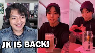 The CLASSIC JK Lives are BACK  Jungkook Weverse Live Reaction [upl. by Sallee]