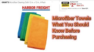 Harbor Freights Microfiber Cloth  What You Should Know Befor Buying [upl. by Richardson]