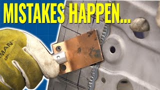 How to Fix Holes in Thin Metal When MIG Welding  Sheet Metal Tips and Tricks [upl. by Lavelle]