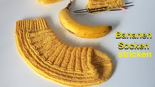 Bananensocken stricken [upl. by Siravaj355]