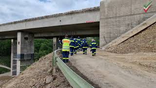 A45 Talbrücke Sterbecke vor der Sprengung  Brückensprengung Sterbecke  Autobahn Vollsperrung  THW [upl. by Vidovic]