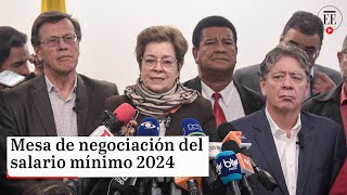 Salario mínimo 2024 le explicamos cómo funciona la negociación  El Espectador [upl. by Ynohtnacram619]