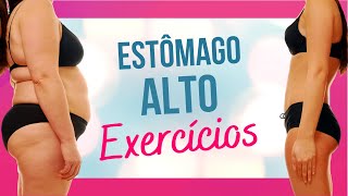 EXERCÍCIOS FÁCEIS P ESTÔMAGO ALTO  Ginástica para Barriga Alta [upl. by Anika]