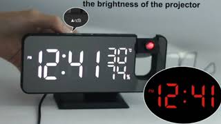 best smart digital projector clocks  power bank and FM radio features  review in hindi tech fro [upl. by Asena476]