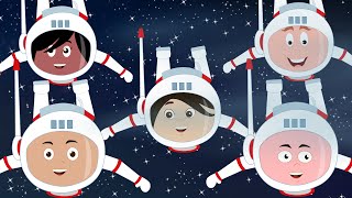 Five Little Astronauts  Rhyme For Children  Original rhymes [upl. by Dettmer]