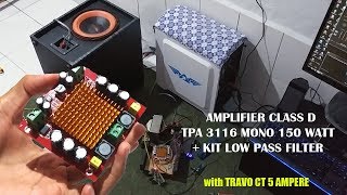 DIY Build Amplifier TPA3116 Mono  Low Pass Filter [upl. by Yelsna900]