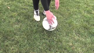 Soccer Shooting Tips  How To Curl A Soccer Ball inside of foot [upl. by Entwistle]