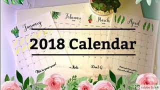 2018 custom calendar [upl. by Cordelia]