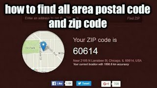 How to find my postal code and zip code all area zip code and postal code find [upl. by Gilbertson]